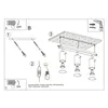 Plafon RING 3L burgund